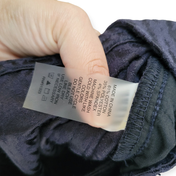 Two by Vince Camuto Blue Nordic Pattern Low Rise Skinny Pants Women Sz 25/0 - Picture 8 of 9